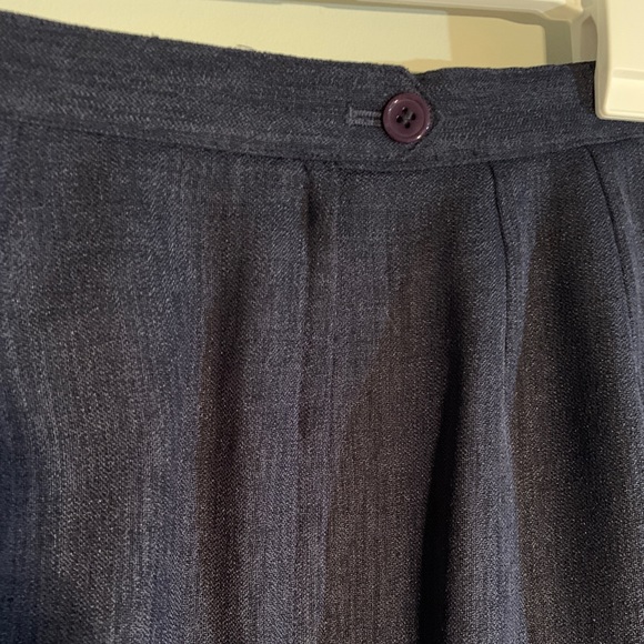 LARRY LEVINE PETITE BLUE TEXTURED SUIT - Picture 12 of 16